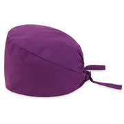 100% Cotton Unisex Surgical Scrub Cap for Doctors & Nurses - Purple V528-SURGICALSCRUBCAP-PURPLE-40476