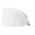 100% Cotton Unisex Surgical Scrub Cap for Doctors & Nurses - White V528-SURGICALSCRUBCAP-WHITE-19927