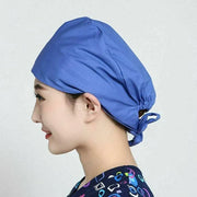 100% Cotton Unisex Surgical Scrub Cap for Doctors & Nurses - White V528-SURGICALSCRUBCAP-WHITE-19927