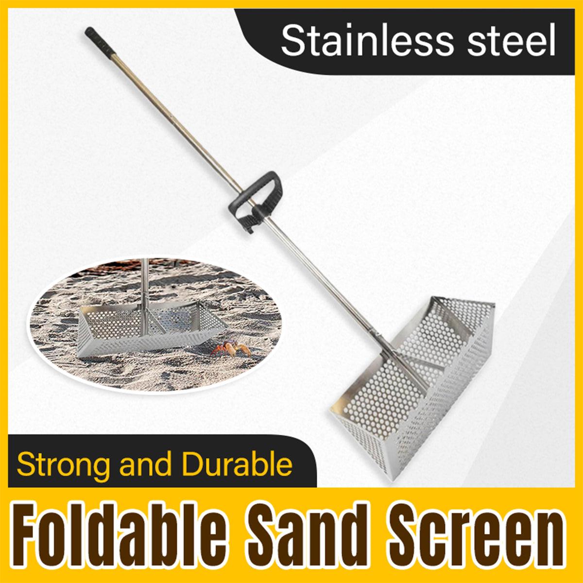 Stainless Steel Sand Screen Collapsible Beach Screen Crab Trap Fishing Gear V528-SUS-SAND-SCREEN-217967