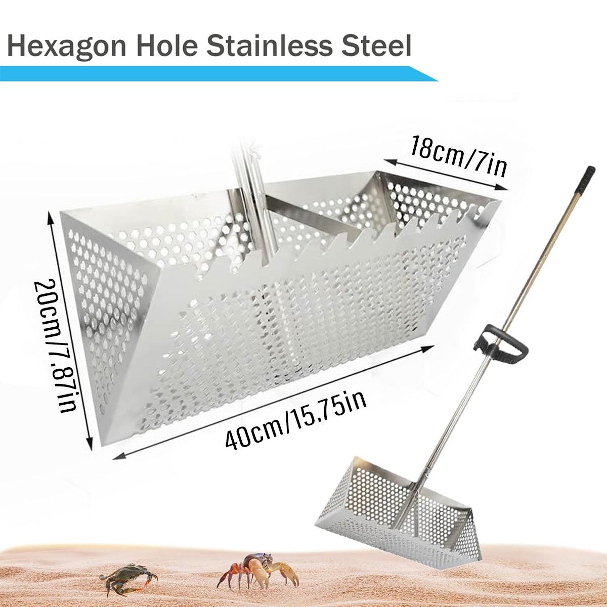 Stainless Steel Sand Screen Collapsible Beach Screen Crab Trap Fishing Gear V528-SUS-SAND-SCREEN-217967