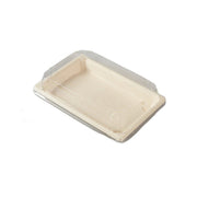 50pcs Eco-Friendly Sushi Box Rectangular Biodegradable Lunch Packaging Plate - 21.8 cm x 9.1 cm x 4.5 cm V528-SUSHI-BOX-50PCS-2-180406