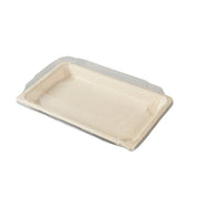 50pcs Eco-Friendly Sushi Box Rectangular Biodegradable Lunch Packaging Plate - 21.8 cm x 9.1 cm x 4.5 cm V528-SUSHI-BOX-50PCS-2-180406