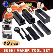 13Pcs Diy Sushi Maker Making Kit Rice Roller Mold Set For Beginners Kitchen Tool V528-SUSHIMOLD-13PCS-227644
