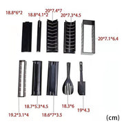 13Pcs Diy Sushi Maker Making Kit Rice Roller Mold Set For Beginners Kitchen Tool V528-SUSHIMOLD-13PCS-227644