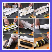 Sushi Roller Maker Tool with Tube Plunger DIY Bazooka Rice Mold for Home Kitchen V528-SUSHIMOLD-943512