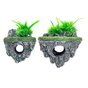 Fish Tank Aquascape Hoverstone Decoration Natural Rock Landscaping for Aquarium - S V528-SUSPENDED-STONE-S-798420