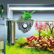 Fish Tank Aquascape Hoverstone Decoration Natural Rock Landscaping for Aquarium - S V528-SUSPENDED-STONE-S-798420