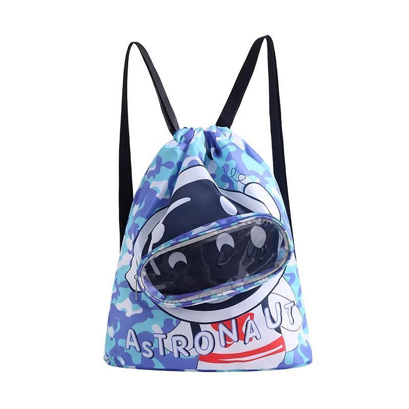 Waterproof Swim Backpack Durable Storage Bag Beach Pool Outdoor Travel - Blue-Large (Double layer) V528-SWIMMINGBAG-BLUE-L-117132