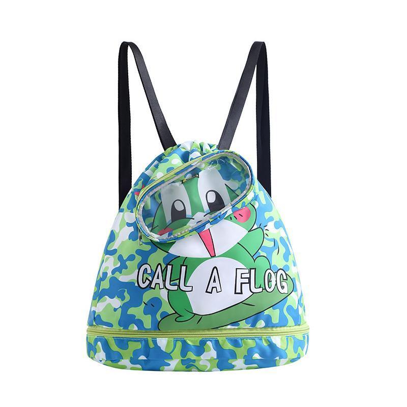 Waterproof Swim Backpack Durable Storage Bag Beach Pool Outdoor Travel - Blue-Large (Double layer) V528-SWIMMINGBAG-BLUE-L-117132