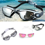 Unisex Swimming Goggles Waterproof Anti Fog Adjustable Swim Glasses for Men Women - Black V528-SWIMMINGGOGGLES-BLACK-943211