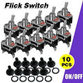 10PCS 12V Waterproof Toggle Switch SPST On Off for Car Dash Control Panel V528-SWITCHWATERPROOF-10PCS-765098