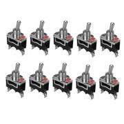 10PCS 12V Waterproof Toggle Switch SPST On Off for Car Dash Control Panel V528-SWITCHWATERPROOF-10PCS-765098