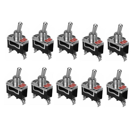 10PCS 12V Waterproof Toggle Switch SPST On Off for Car Dash Control Panel V528-SWITCHWATERPROOF-10PCS-765098