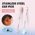 Stainless Steel Earpick Scoop Reusable Earwax Removal Tool Cleaner Kit Unisex - Pink V528-SY133-B0763-PINK-908104