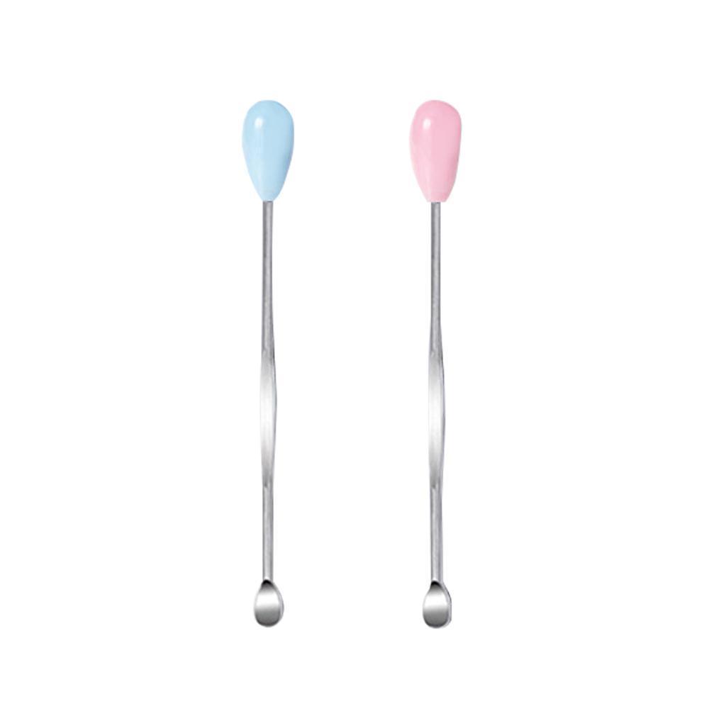 Stainless Steel Earpick Scoop Reusable Earwax Removal Tool Cleaner Kit Unisex - Pink V528-SY133-B0763-PINK-908104