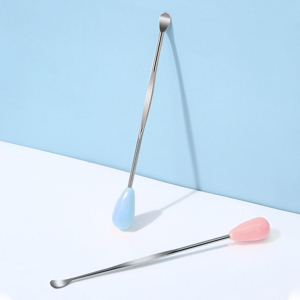 Stainless Steel Earpick Scoop Reusable Earwax Removal Tool Cleaner Kit Unisex - Pink V528-SY133-B0763-PINK-908104