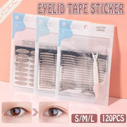 Eyelid Tape Stickers 120Pcs Natural Invisible- Adhesive Eye Lift Strips Tool - M-120PCS V528-SY162-M-818423