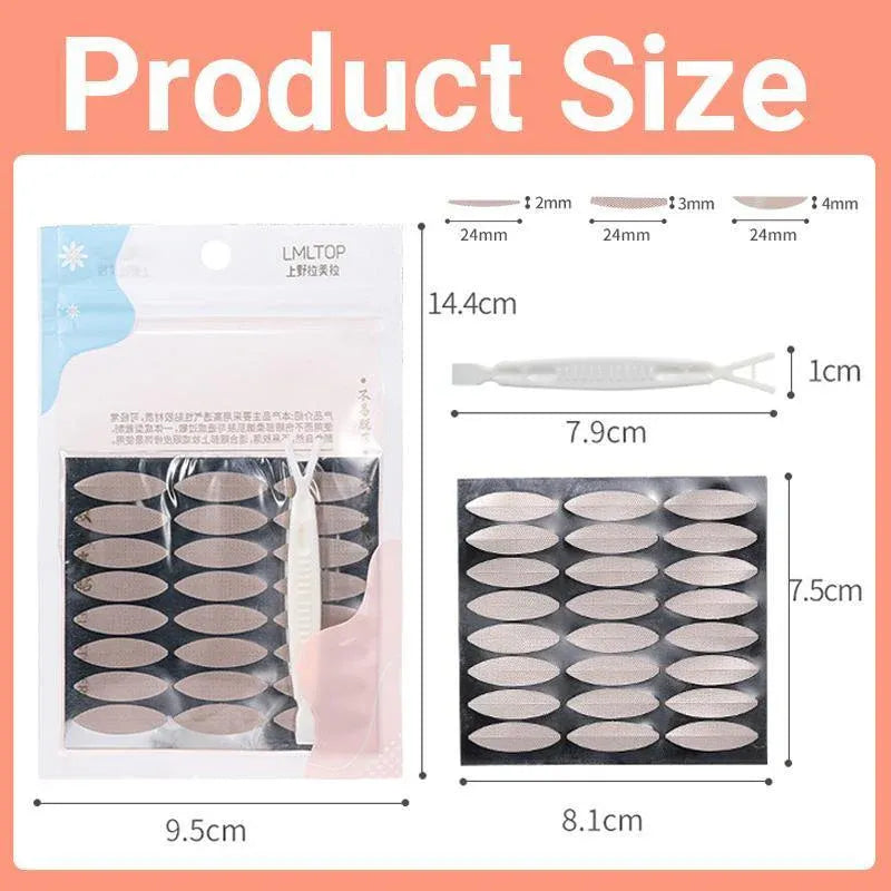 Eyelid Tape Stickers 120Pcs Natural Invisible- Adhesive Eye Lift Strips Tool - M-120PCS V528-SY162-M-818423