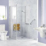 100-300CM Silicone Shower Water Barrier Bathroom Waterproof Strip Self-Adhesive - 100CM V528-T-WATER-BARRIER-100CM-801616