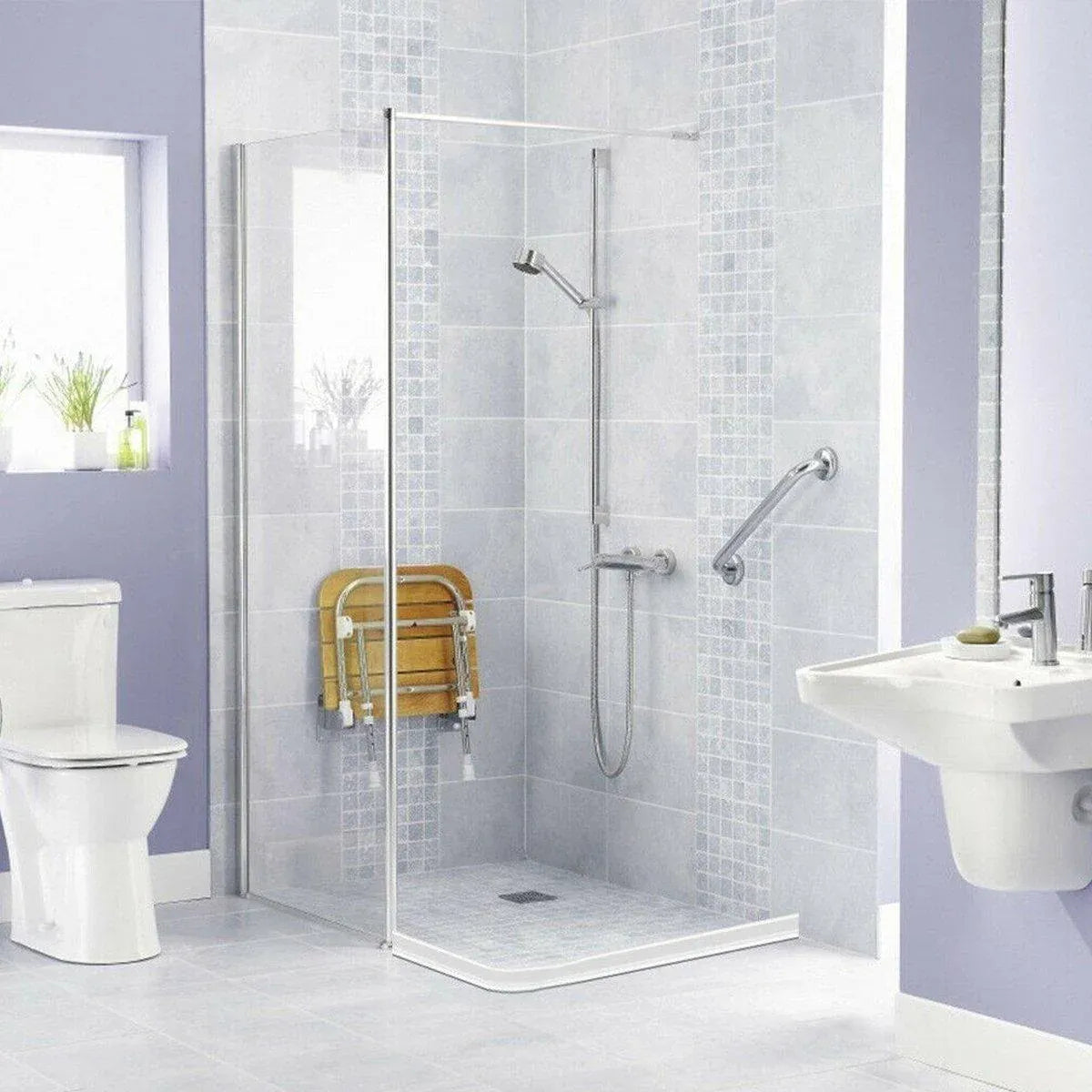 100-300CM Silicone Shower Water Barrier Bathroom Waterproof Strip Self-Adhesive - 100CM V528-T-WATER-BARRIER-100CM-801616