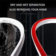 100-300CM Silicone Shower Water Barrier Bathroom Waterproof Strip Self-Adhesive - 100CM V528-T-WATER-BARRIER-100CM-801616