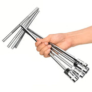 6-19mm Steel T Shaped Hex Wrench Hand Tool Spanner Socket Adapter Repair - 15mm