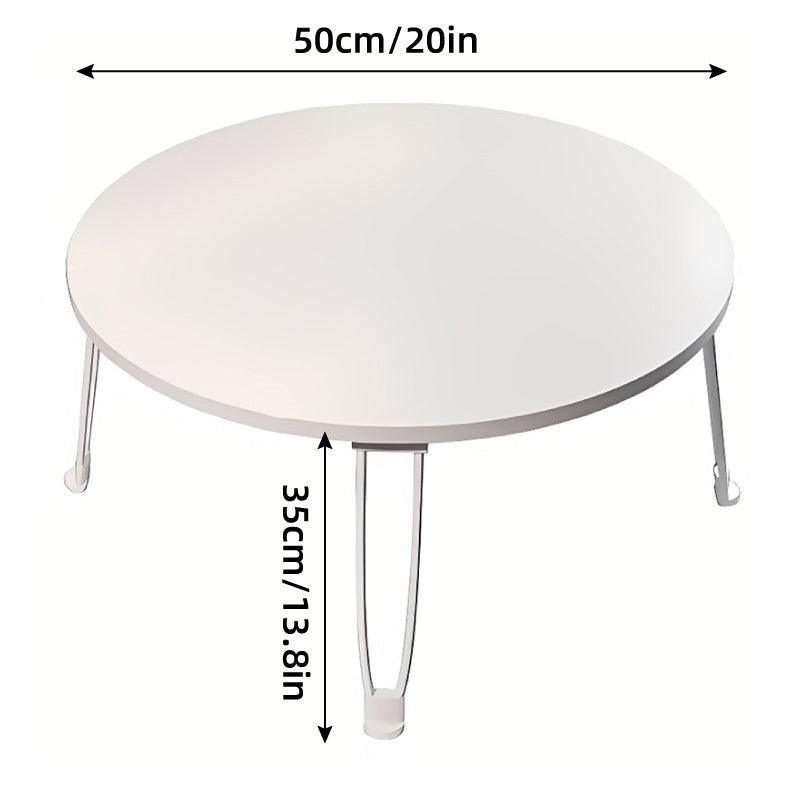 Small Foldable Computer Desk Portable Bed Table Round Home Office Laptop Stand V528-TABLE-50-35CM-577236