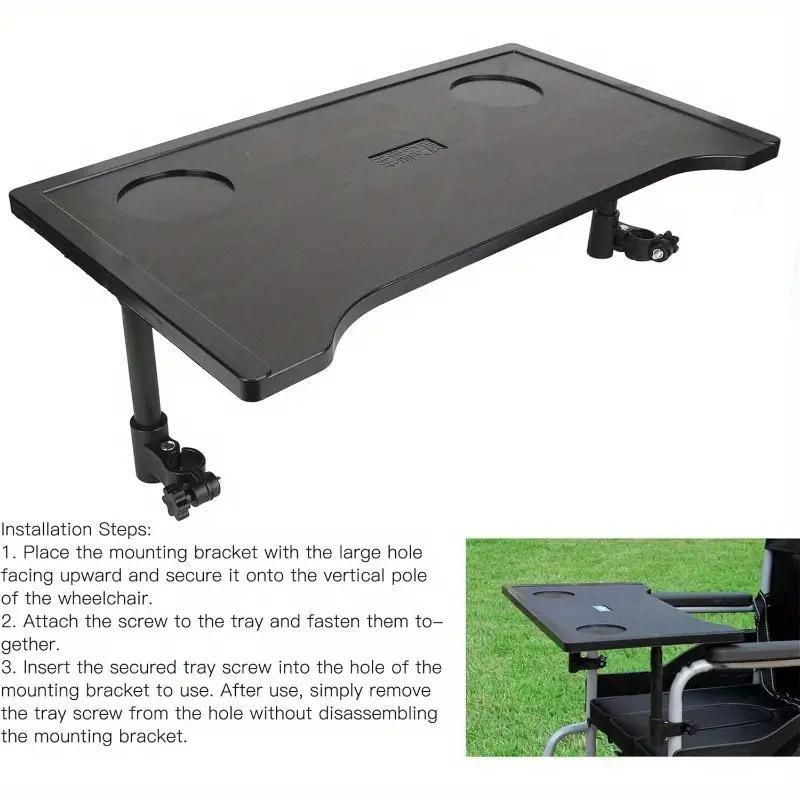 Plastic Dining Table for Wheelchair with Dining Board for Elderly Mobility Use V528-TABLE-734483