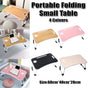 Laptop Bed Table Foldable Lap Standing Desk with Cup Slot for Indoor Picnic Tray - White V528-TABLE-WHITE-774981