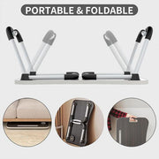 Laptop Bed Table Foldable Lap Standing Desk with Cup Slot for Indoor Picnic Tray - White V528-TABLE-WHITE-774981