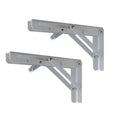 Traderight Table Bracket Folding Stainless Steel 150KG Wall Shelf Bench 2PCS - White 20in V528-TABLEBRACKET-WHITE-20IN-446452