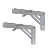 Traderight Table Bracket Folding Stainless Steel 150KG Wall Shelf Bench 2PCS - White 20in V528-TABLEBRACKET-WHITE-20IN-446452
