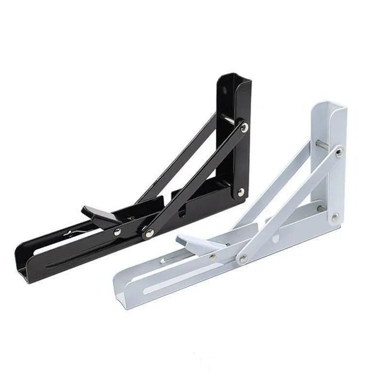 Traderight Table Bracket Folding Stainless Steel 150KG Wall Shelf Bench 2PCS - White 20in V528-TABLEBRACKET-WHITE-20IN-446452