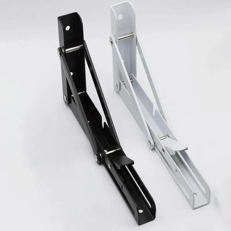Traderight Table Bracket Folding Stainless Steel 150KG Wall Shelf Bench 2PCS - White 20in V528-TABLEBRACKET-WHITE-20IN-446452