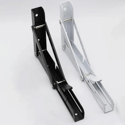 Traderight Table Bracket Folding Stainless Steel 150KG Wall Shelf Bench 2PCS - White 20in V528-TABLEBRACKET-WHITE-20IN-446452