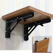 Traderight Table Bracket Folding Stainless Steel 150KG Wall Shelf Bench 2PCS - White 20in V528-TABLEBRACKET-WHITE-20IN-446452