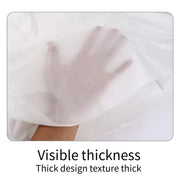 10pcs Round Tablecloth Solid Color Waterproof PEVA Table Cover 213cm Diameter - Black V528-TABLECLOTH-BLACK-10PCS-970198