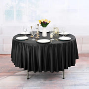 10pcs Round Tablecloth Solid Color Waterproof PEVA Table Cover 213cm Diameter - Red V528-TABLECLOTH-RED-10PCS-905324