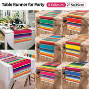 Woven Blanket Tassel Party Tablecloth Home Decoration Table Flags Cover Cloth - Rose Red V528-TABLECLOTH-ROSE-RED-493858