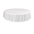10pcs Round Tablecloth Solid Color Waterproof PEVA Table Cover 213cm Diameter - White V528-TABLECLOTH-WHITE-10PCS-664515