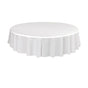 10pcs Round Tablecloth Solid Color Waterproof PEVA Table Cover 213cm Diameter - White V528-TABLECLOTH-WHITE-10PCS-664515