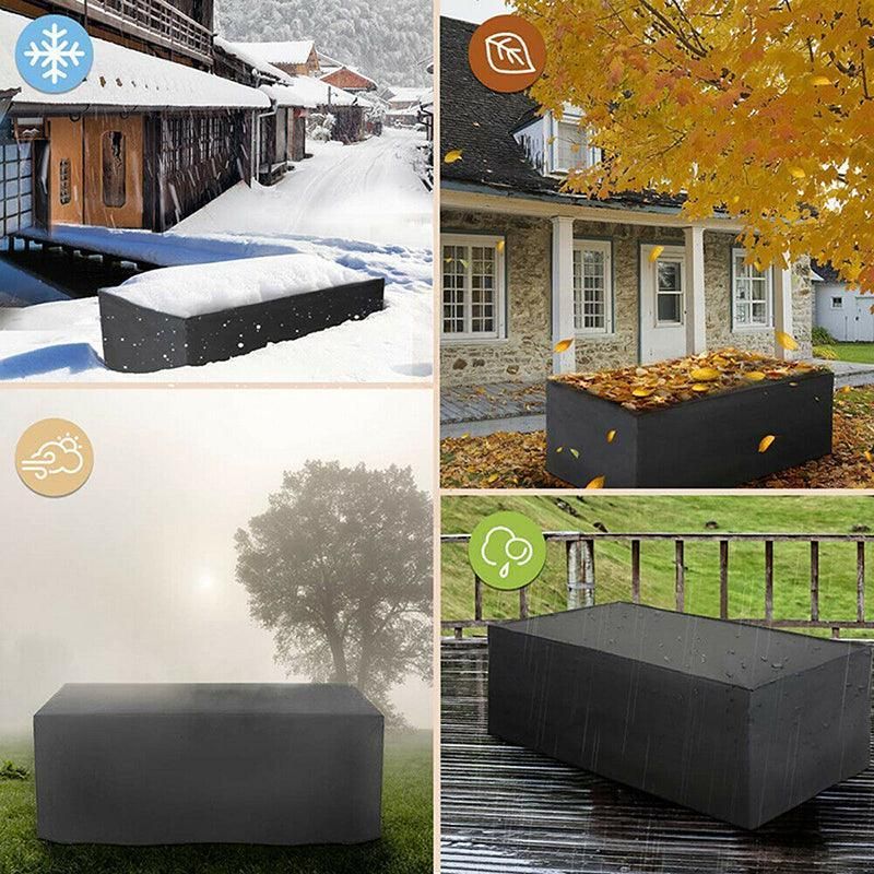 Waterproof Outdoor Furniture Cover Garden Patio Rain Uv Table Protector Chair - 120*120*74 V528-TABLECOVER-120-120-74-458561