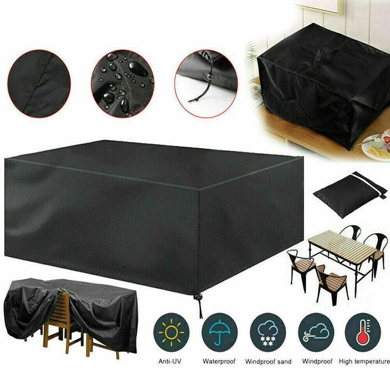 Waterproof Outdoor Furniture Cover Garden Patio Rain Uv Table Protector Chair - 120*120*74 V528-TABLECOVER-120-120-74-458561