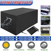 Waterproof Outdoor Furniture Cover Garden Patio Rain Uv Table Protector Chair - 123*123*74 V528-TABLECOVER-123-123-74-321097