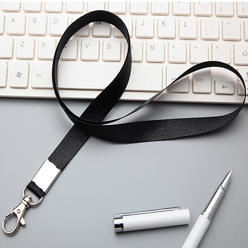Neck Strap with Clip for ID Badge Name Tag Card Holder Lanyard - Rose Red V528-TAGROPE-ROSERED-83121