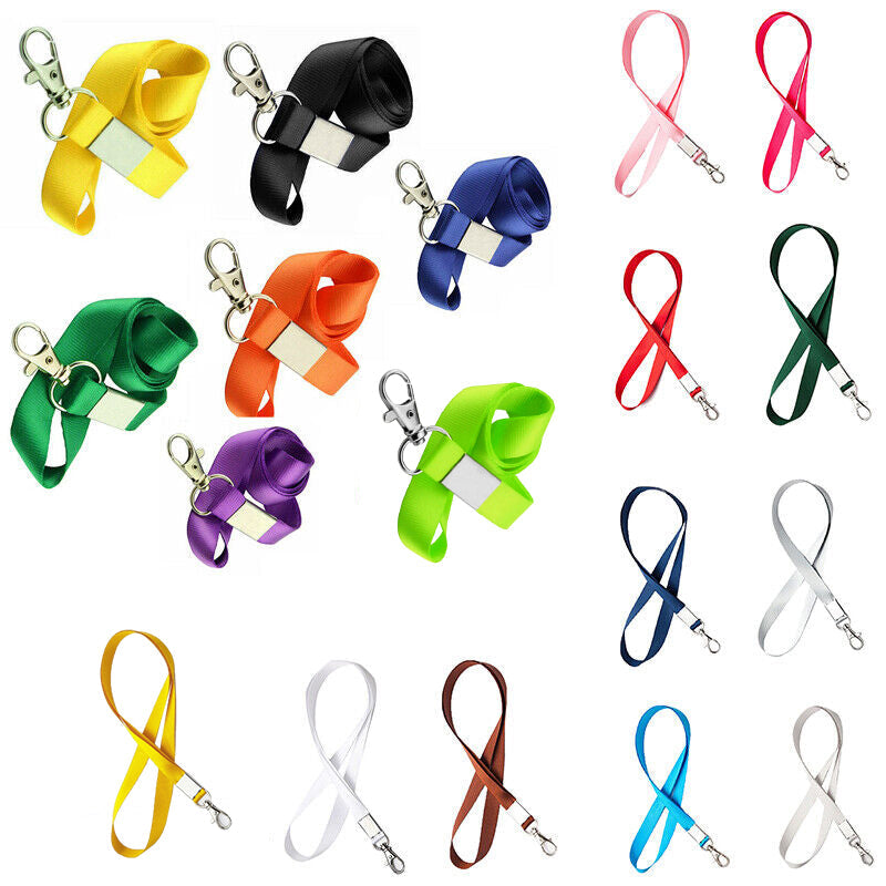 Neck Strap with Clip for ID Badge Name Tag Card Holder Lanyard - Rose Red V528-TAGROPE-ROSERED-83121