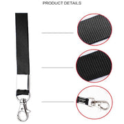 Neck Strap with Clip for ID Badge Name Tag Card Holder Lanyard - Rose Red V528-TAGROPE-ROSERED-83121