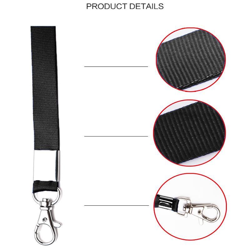 Neck Strap with Clip for ID Badge Name Tag Card Holder Lanyard - Rose Red V528-TAGROPE-ROSERED-83121