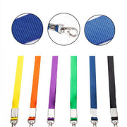 Neck Strap with Clip for ID Badge Name Tag Card Holder Lanyard - Rose Red V528-TAGROPE-ROSERED-83121